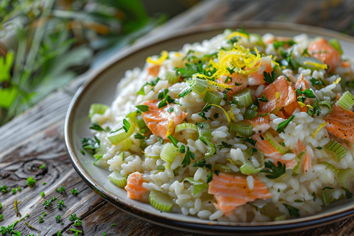 Comment ce risotto au poireau et au saumon va changer vos dîners : une recette pleine de surprises