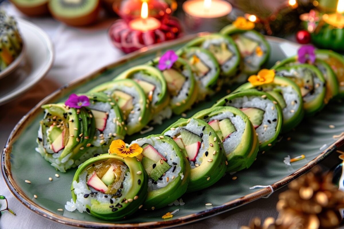 Comment les makis avocat et kiwi révolutionnent les traditions culinaires de Noël : un défi gustatif que vous devez tenter