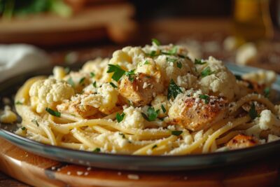 Comment transformer un simple dîner en une expérience culinaire : un plat de pâtes au poulet et chou-fleur qui surprendra