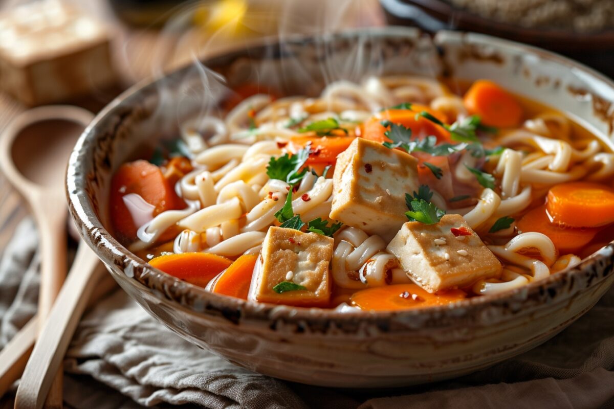 Comment un simple plat de nouilles udon peut transformer votre soirée : les secrets de carottes et tofu révélés