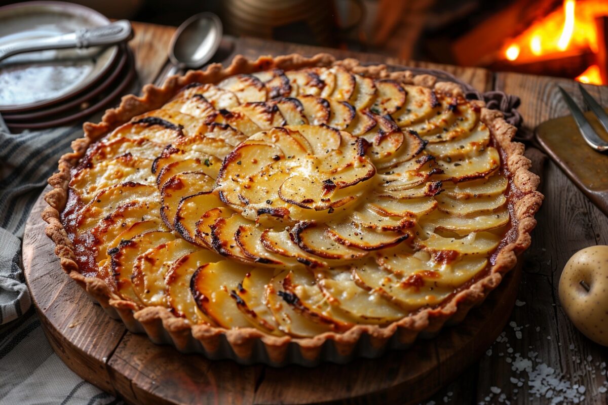 Comment une simple tarte salée aux pommes de terre et Morbier peut illuminer vos soirées d'hiver : une recette qui surprend