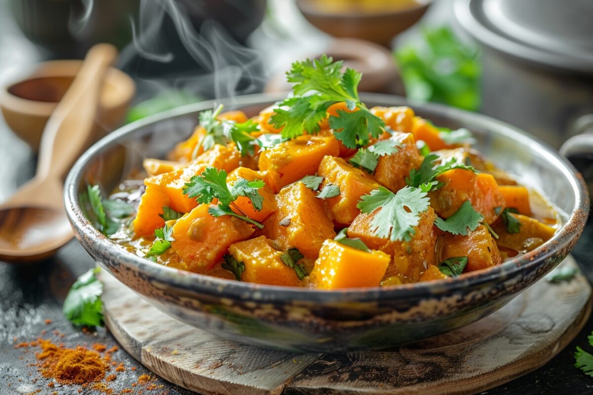 Curry de patate douce : un plat réconfortant qui vous surprendra par sa simplicité et sa richesse de saveurs