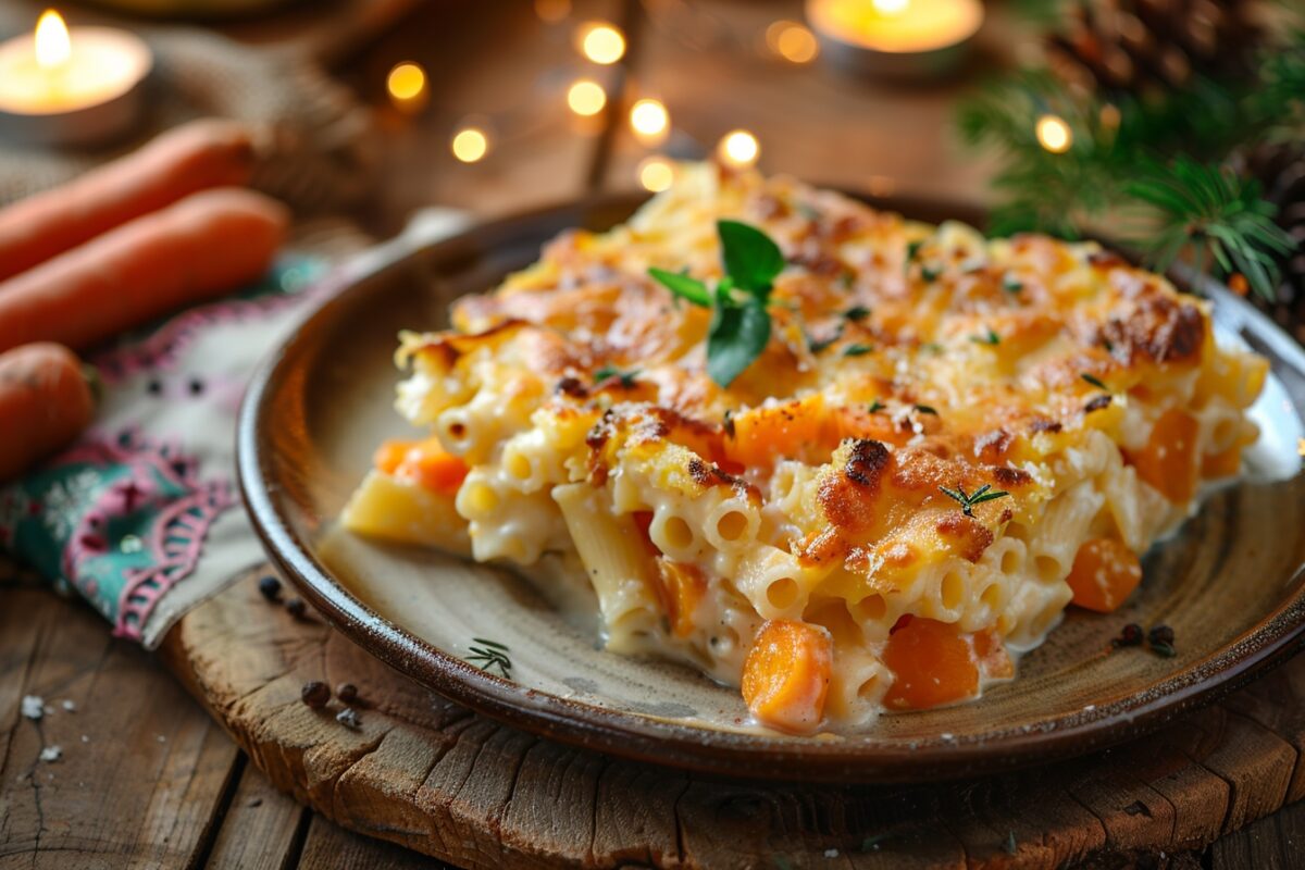 Redécouvrez les soirées d'hiver : pourquoi votre prochain dîner doit absolument être ce gratin de pâtes, carotte et butternut