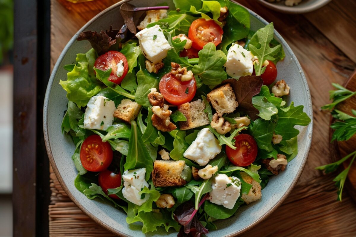 Salade de chèvre chaud maison