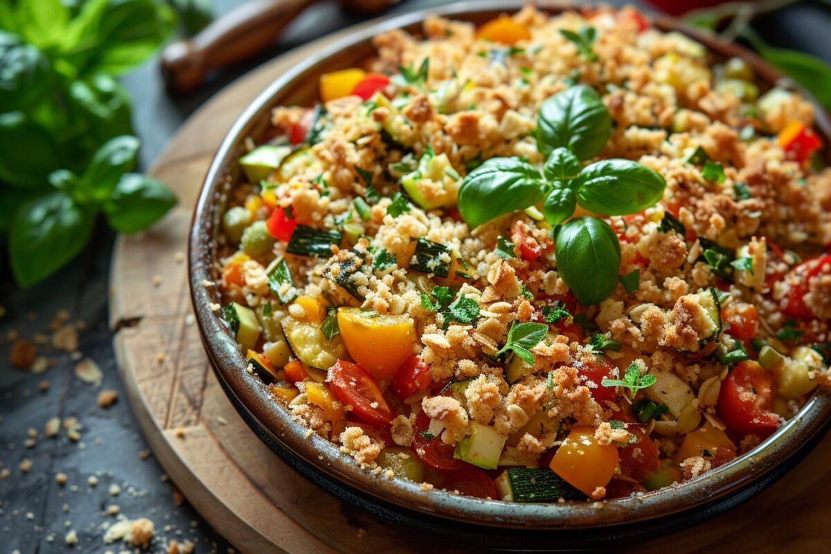 Votre prochain dîner estival : pourquoi le crumble salé aux légumes du soleil va révolutionner votre table