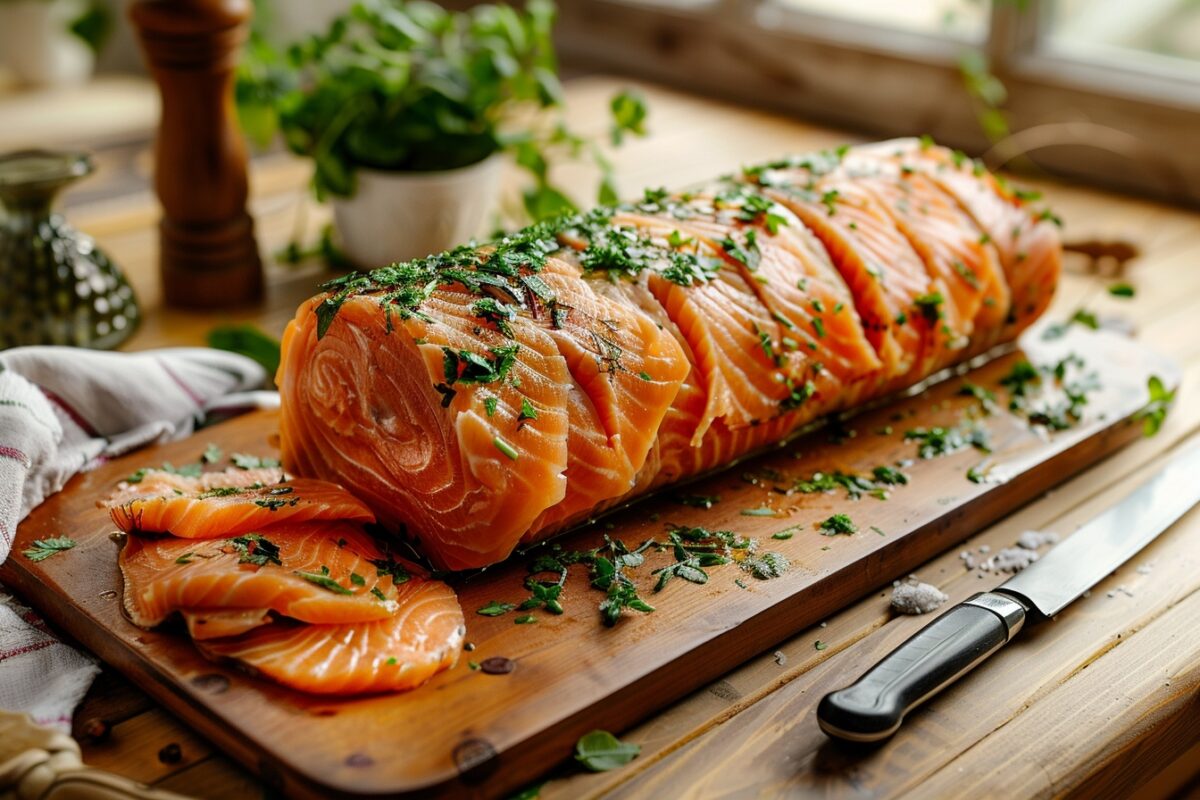 Votre prochain grand succès culinaire pour les fêtes : préparez une bûche salée au saumon qui étonnera tous vos invités