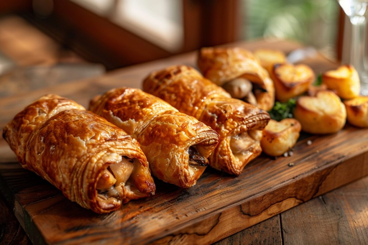 vous avez déjà goûté à cette combinaison surprenante : aumonières poulet-champignons et coeurs de pommes de terre ?