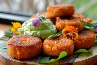 Vous n'allez pas croire combien ces croquettes de patate douce et leur crème d'avocat peuvent transformer vos apéritifs : essayez-les