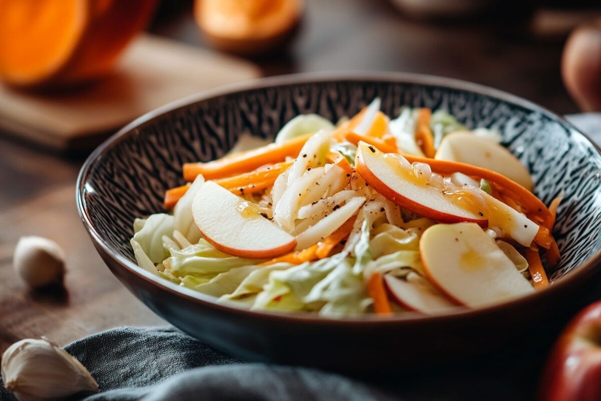 Votre prochain dîner hivernal transformé : comment une simple salade aux légumes et fruits de saison peut élever votre soirée